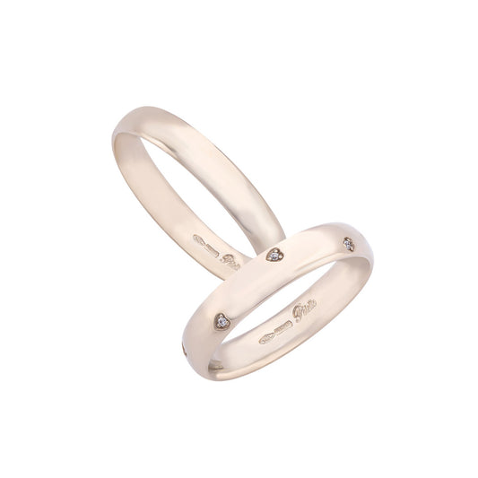 Champagne Gold Wedding Ring 3.9mm