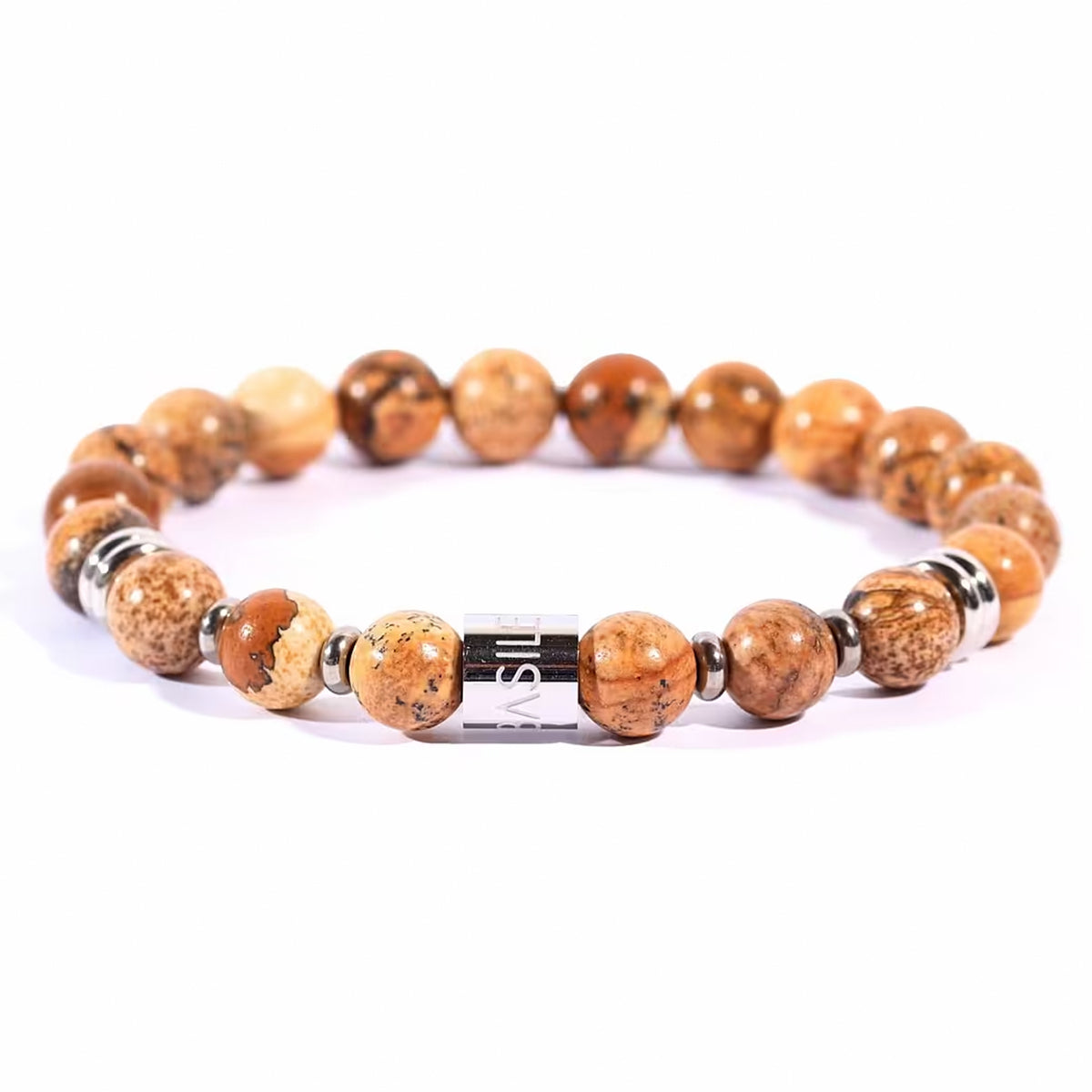 Ivan Basile - Bracciale Jasper Paesina - 8mm - BE804NC